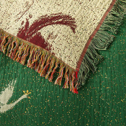 Royal Goose Cotton Reversible Tassel Blanket